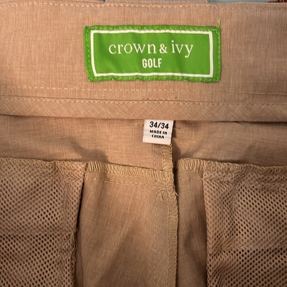 Crown & Ivy Golf Flat Front Comfort Stretch Tech Pants - Picture 10 of 13